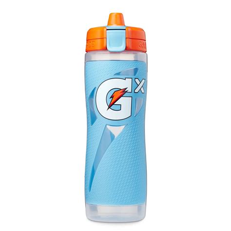 Gatorade Gx Hydration System Non Slip 30oz Squeeze Bottle Light Blue