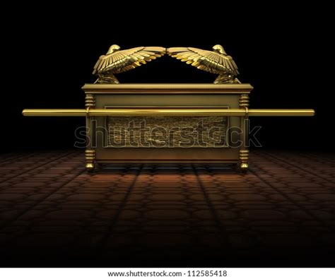 3d Rendering Ark Covenant Described Bible Stock Illustration 112585418