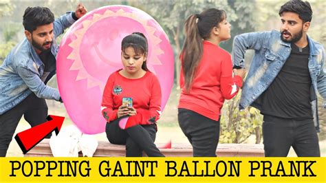 Popping Gaint Balloon🎈Prank @ThatWasCrazy - YouTube