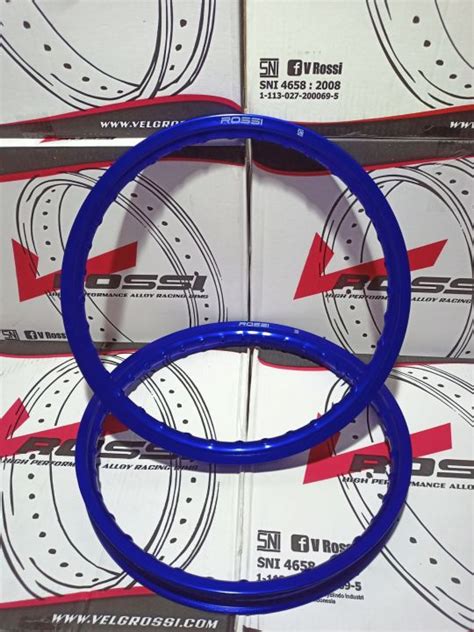 VELG ROSSI RING 17 X 140 140 WARNA BIRU DEPAN BELAKANG 1 SET Lazada