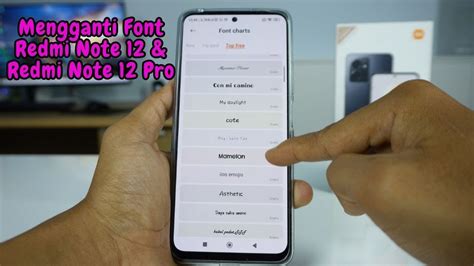 Cara Mengganti Font HP Xiaomi Redmi Note 12 Xiaomi Redmi Note 12 Pro