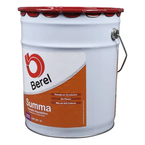 Pintura Berel Summa Alquidálico Interior Exterior 19L Base Tint