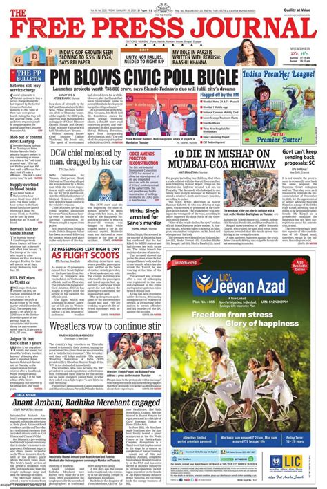 The Free Press Journal Mumbai January 20 2023 Digital