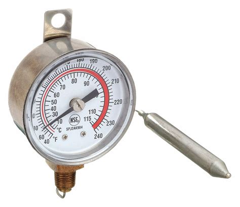 40° To 240°f 5° To 115°c 2 In Dial Dia Analog Panel Mount Thermometer 1epe8 1epe8 Grainger