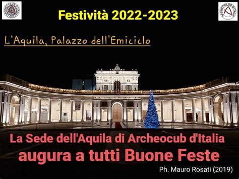 Buone Feste Da Archeoclub L Aquila Archeoclub D Italia Sede L Aquila