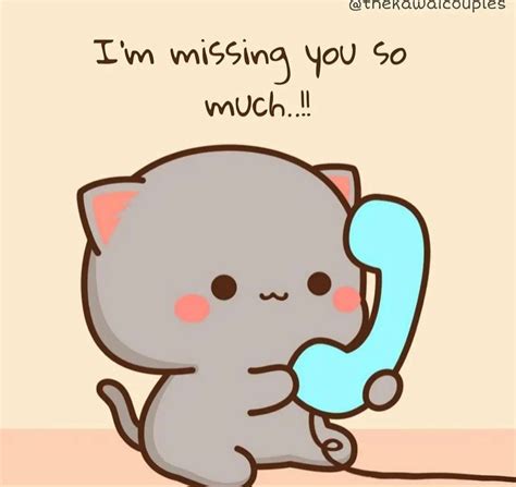 Pin By Ash On Dudu Bubu I Miss You Cute Cute Love Cartoons Cute