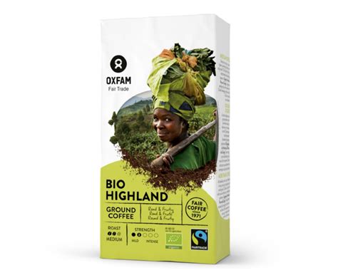 Ekologiška aukštumų malta kava Arabica Robusta Fair Trade 250 g Oxfam