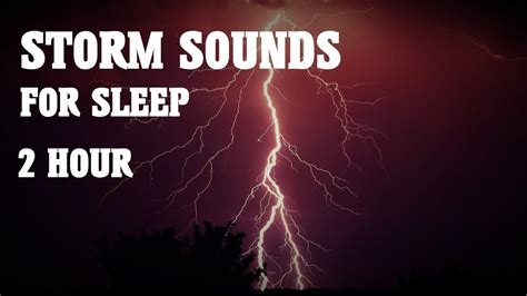 2 Hours Of Thunderstorm And Rain For Sleep And Relaxation White Noise