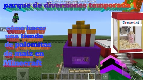 Cómo Hacer Una Tienda De Palomitas De Maíz En Minecraft Youtube