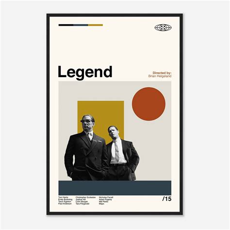 Legend Poster, Legend Movie Poster, Album Film Poster - Citiesbox