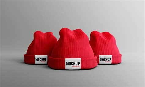 Premium Psd Beanie Mockup Design