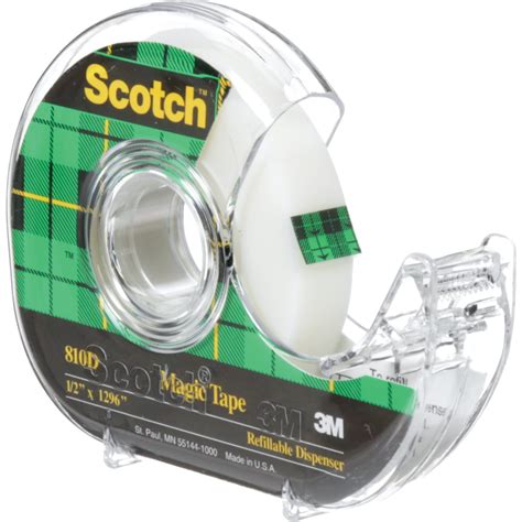 Scotch® Magic™ Invisible Tape With Dispenser 12 127mm X 329m Monk