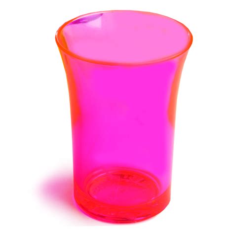 Econ Neon Red Polystyrene Shot Glasses Ce 1 25oz 35ml Plastic Shot Glasses Coloured Shot