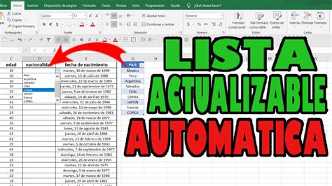 Actualizar Lista Desplegable Autom Ticamente En Excel Curso Excel