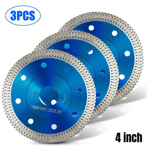 Inch Porcelain Tile Turbo Diamond Dry Cutting Saw Blade Disc