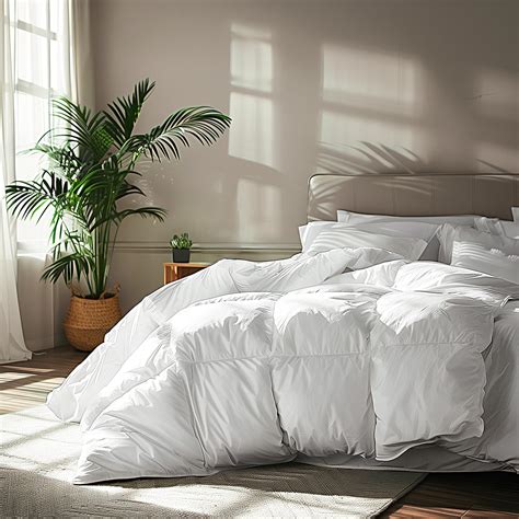 Amazon Bedsure Goose Feather Down Comforter Queen Size Medium