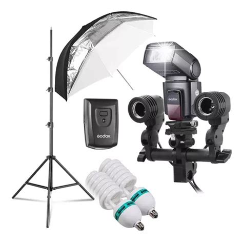 Kit Sombrinha Flash Godox Tt560ii Luz Contínua 300w 110v