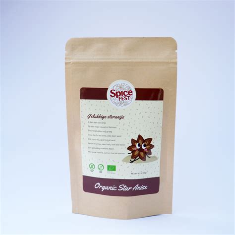 SPICE FEST ORGANIC STAR ANISE WHOLE 50G Organic Star Anise Whole