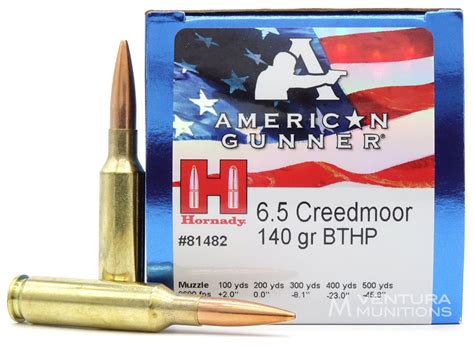 Hornady American Gunner 6 5 Creedmoor 140gr Bthp Ammo 50 Rounds Ventura Munitions