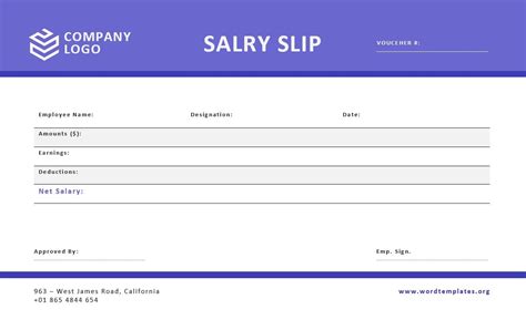 Salary Slip Templates Word Templates For Free Download