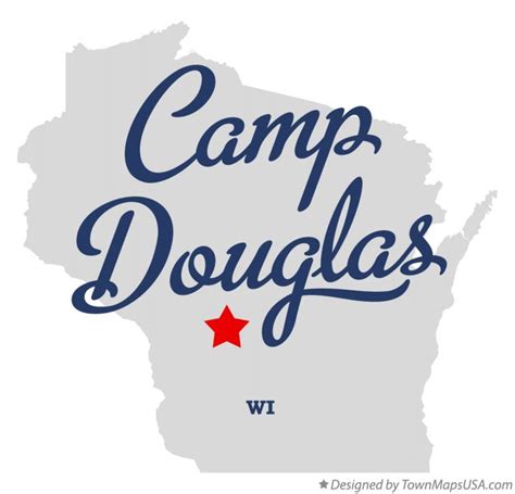 Map of Camp Douglas, WI, Wisconsin