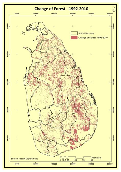 -Forest cover change 1992-2010 | Download Scientific Diagram