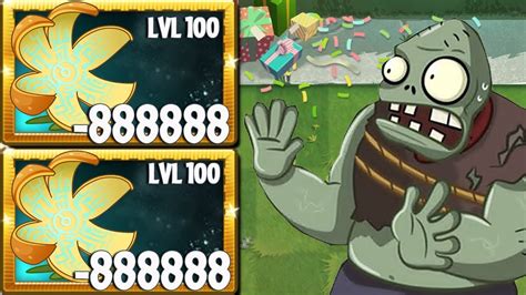 Pvz 2 All Super Plants Level 100 Vs 5 Super Zombies Bull Rider Level 100 Youtube