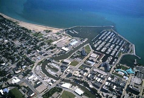 Aerial Photography Stock Photography Racine Wisconsin Lake Michigan