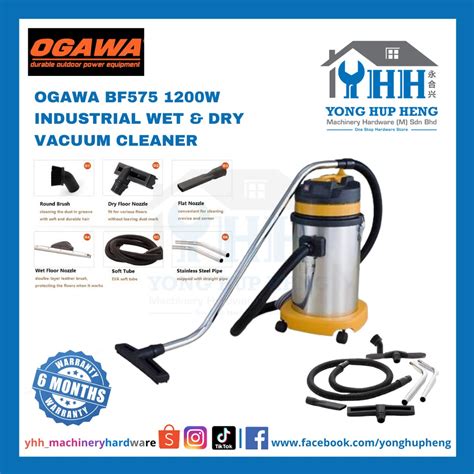 Ogawa Bf575 Stainless Steel Industrial Wet And Dry Vacuum Cleaner 1200w