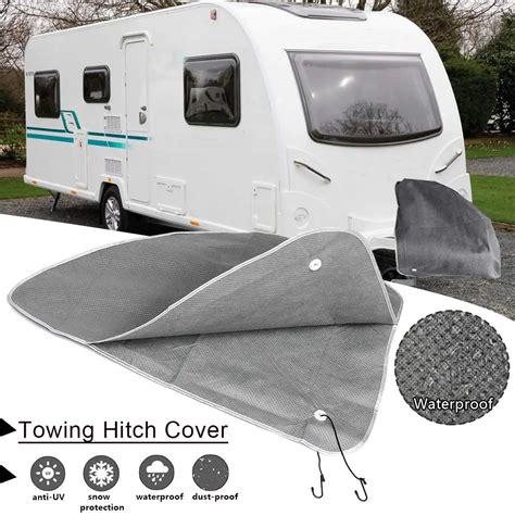 Universal Caravan Towing Hitch Coupling Lock Cover Waterproof Dustproof