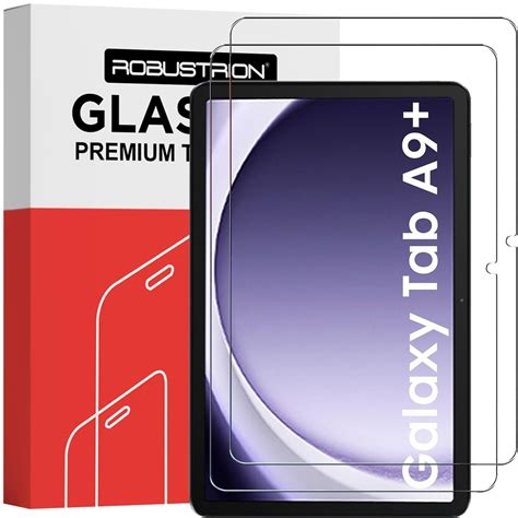 Robustrion 2 Pack Tempered Glass For Samsung Tab A9 Plus 11 Inch Screen