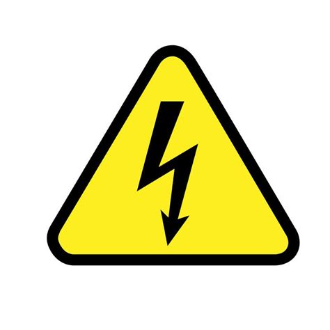 Danger Electric Shock Risk Hazard Sign X Mm