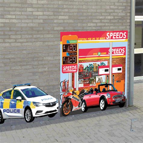 Police Car Cut-Out - English