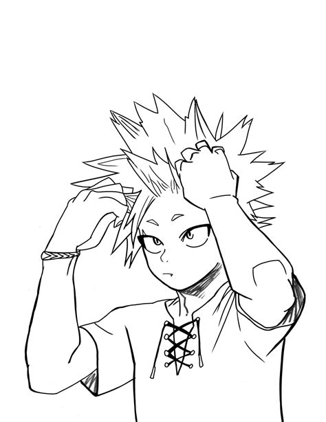 Bnha Kirishima Coloring Pages