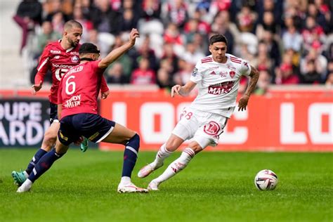 Brest Lille les compositions probables chaîne TV et heure BeFoot