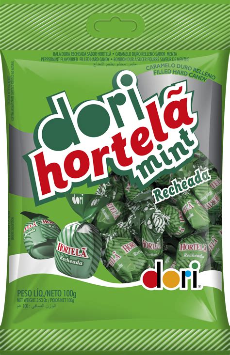 Bala Hortelã Mint Recheada 100g Dori Alimentos S A