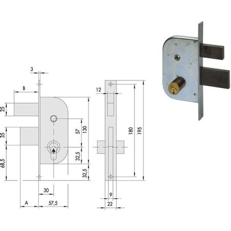Serratura Cisa Infilare Per Cancelli