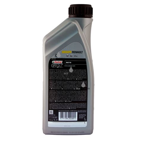 Купить моторное масло Castrol GTX Renault RN710 5W-40 в СПб