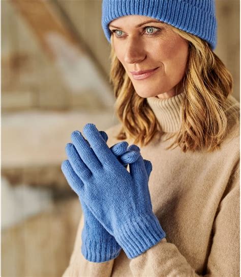 Cornflower Pure Lambswool Womens Essential Lambswool Glove