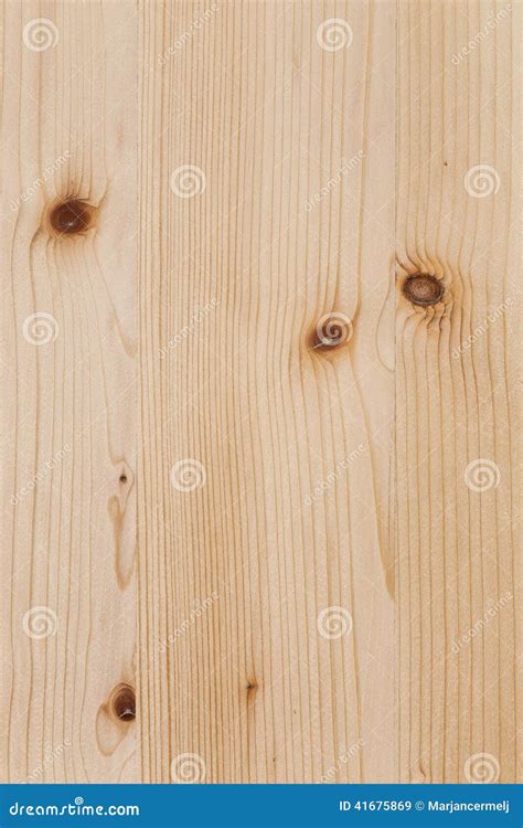 Light Pine Wood Board With Knots Texture Surface Stock Image Image Of