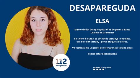 Los Mossos Localizan Sana Y Salva A Elsa La Menor Desaparecida En