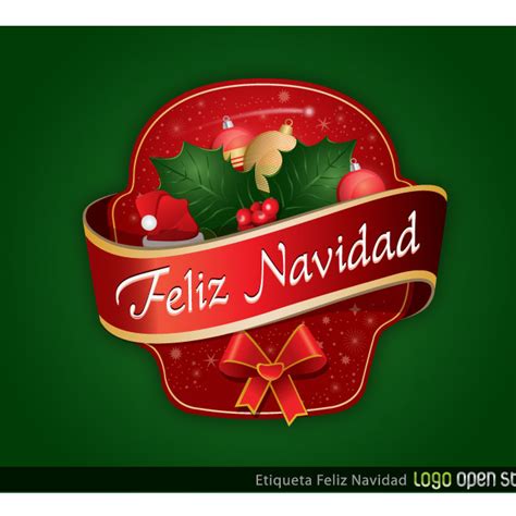 Feliz Navidad Label Royalty Free Stock Svg Vector And Clip Art