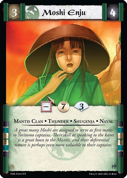 Moshi Enju Card L5r Legend Of The Five Rings Wiki Fandom