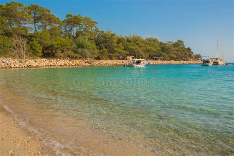 KEMER, TURKEY: Famous Moonlight Beach in Kemer on a Sunny Day ...