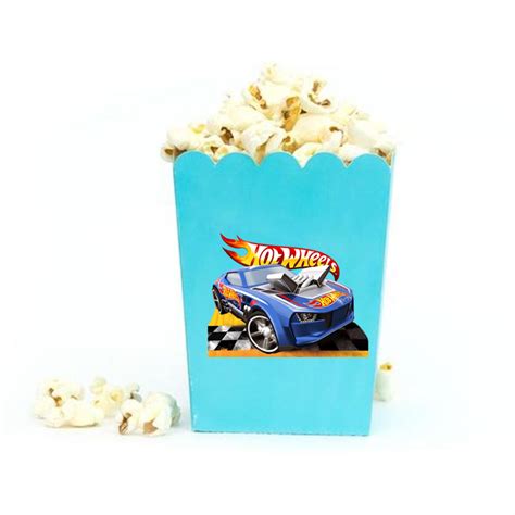 Hot Wheels Temalı Mavi Mısır Kutusu 5 li