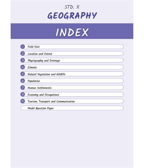 Std Geography Smart Notes Book English Medium Ssc Maharashtra