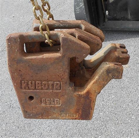 3 Kubota Tractor Weights 55 Lb Each Front Mount Suitcase Type 15517