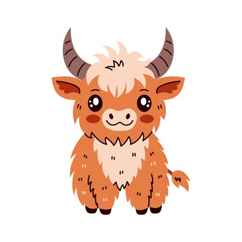 Highland Cattle Cow vector illustration 36711279 Vector Art at Vecteezy