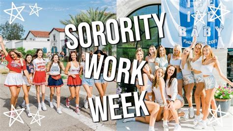 Sorority Rush Work Week Vlog The University Of Arizona Youtube