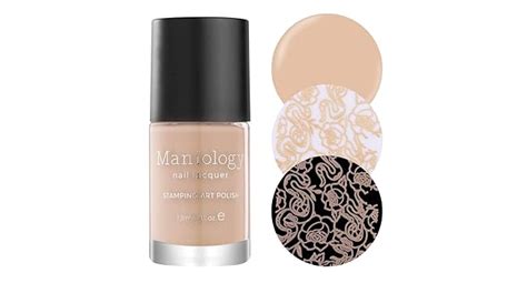 Amazon Maniology Naturel Neutral Stamping Polish Set Cream Finish Nail Lacquers Nude